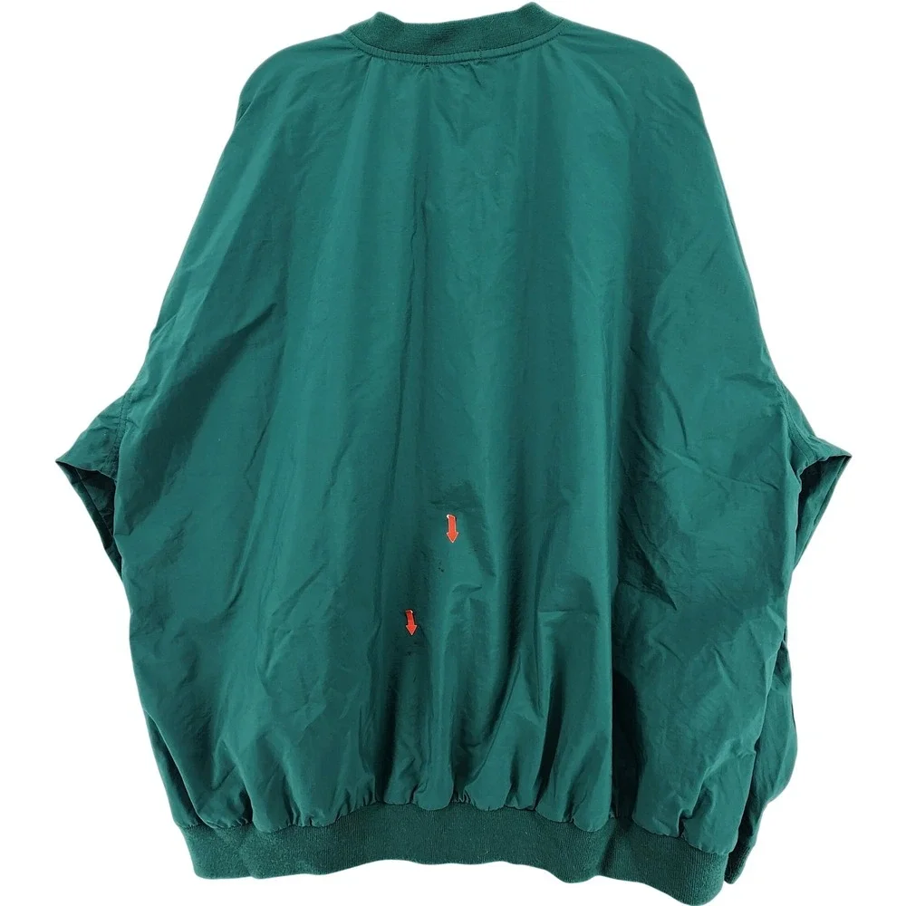 IZOD XXL Green V-Neck Windshirt Pullover Vintage 90s Gorpcore Streetwear Golf